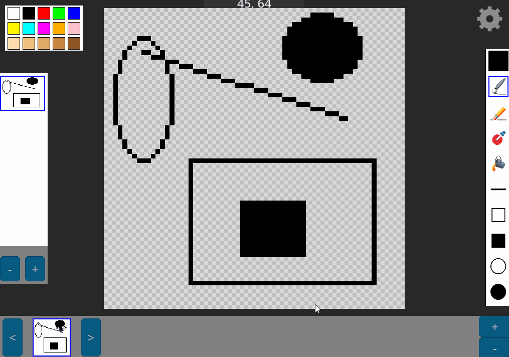 retro sketch undo and redo history